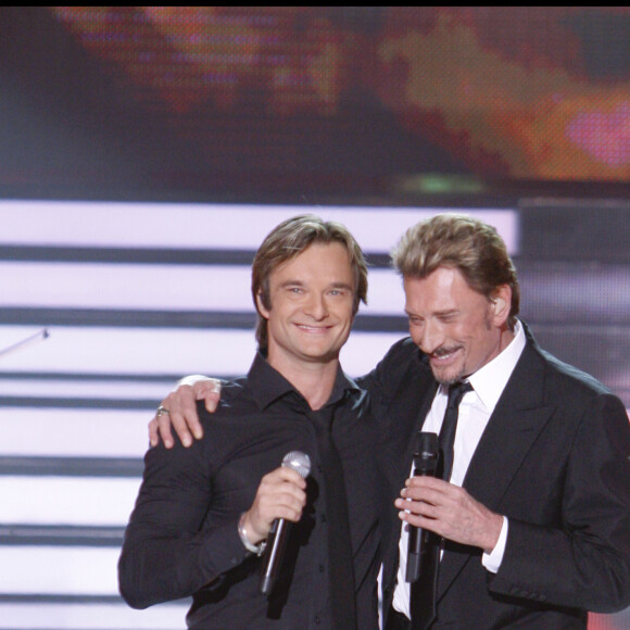 David Hallyday et Johnny Hallyday.