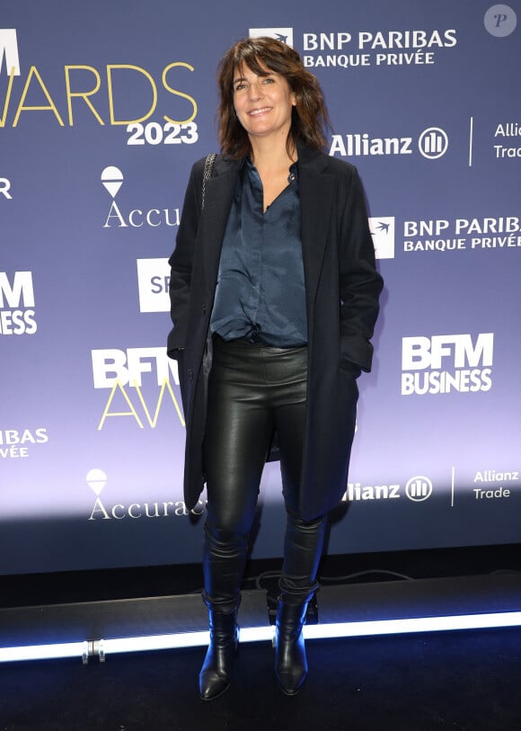 Estelle Denis à la 19ème édition des "BFM Awards" à la Pyramide du Louvre à Paris le 5 décembre 2023