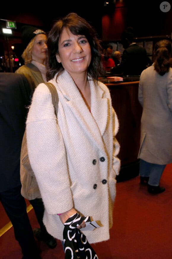 Estelle Denis à la générale de la pièce de théâtre " Un Président ne devrait pas dire ça... " au Théâtre Libre à Paris, France, le 16 février 2023