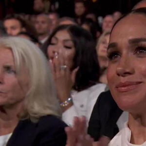 Le prince Harry, duc de Sussex et Meghan Markle, duchesse de Sussex, lors de la cérémonie des "ESPY Awards 2024" à Los Angeles, le 11 juillet 2024.