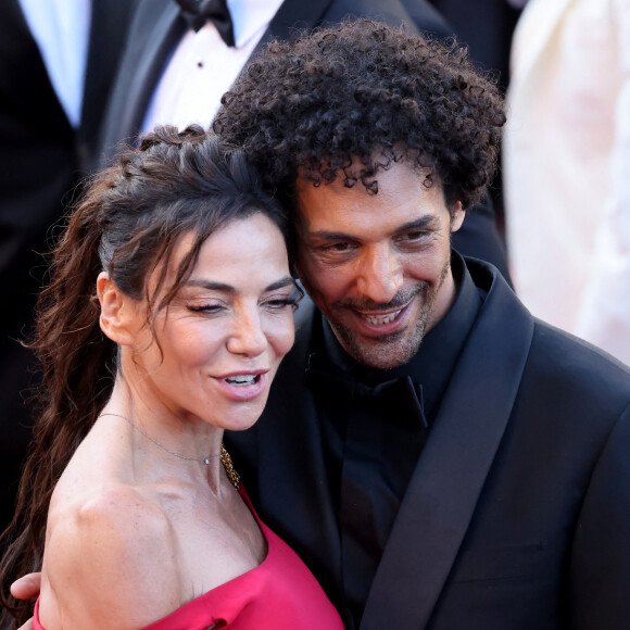 Sandra Sisley et son mari Tomer Sisley - Montée des marches du film " Emilia Perez " lors du 77ème Festival International du Film de Cannes, au Palais des Festivals à Cannes. Le 18 mai 2024 © Jacovides-Moreau / Bestimage