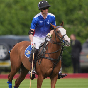 Habituellement encouragé par son épouse, Kate Middleton, le futur roi n'a pu compter que sur le soutien de son cousin Peter Philips. 
Le prince William au Royal Charity Polo Cup à Windsor dans le Berkshire.