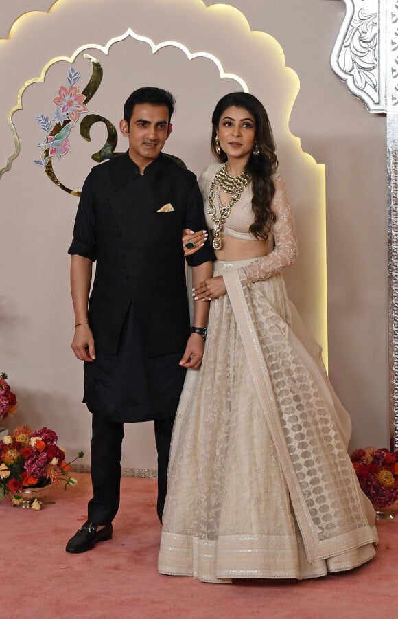 Gautam Gambhir - Mariage d'Anant Ambani et Radhika Merchant à Mumbaï en juillet 2024. © Ashish Vaishnav/SOPA Images via ZUMA Press/Bestimage