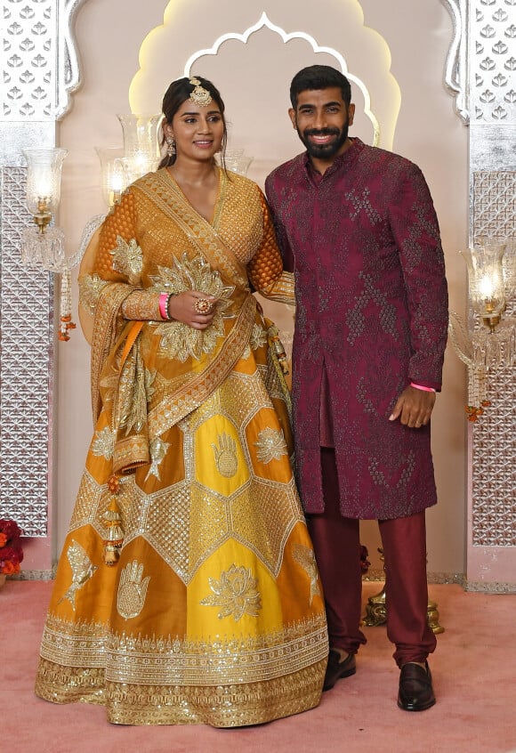 Jasprit Bumrah - Mariage d'Anant Ambani et Radhika Merchant à Mumbaï en juillet 2024.© Ashish Vaishnav/SOPA Images via ZUMA Press/Bestimage