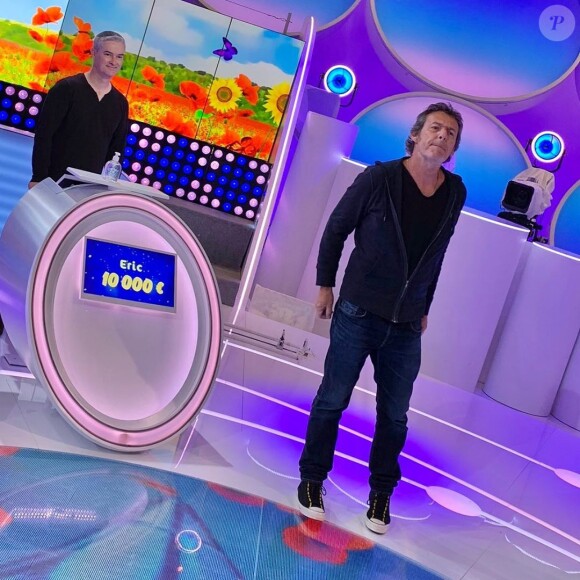 Eric sur le plateau des "12 coups de midi", avec Jean-Luc Reichmann, le 14 mai 2020