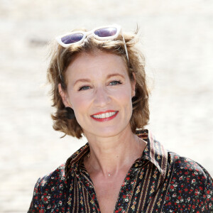 Alexandra Lamy au photocall de "Touchées" lors de la 24ème édition du Festival de la Fiction TV de la Rochelle, le 14 septembre 2022