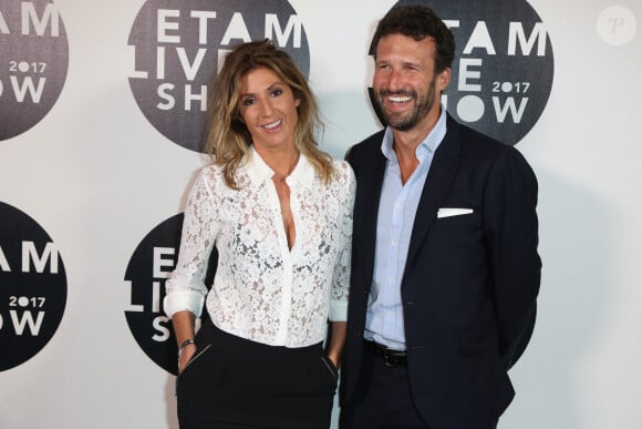 Caroline Ithurbide et Boris Erghott au photocall du 10ème édition du "Etam Live Show" (Etam Lingerie) lors de la Fashion Week à Paris, France, le 26 septembre 2017. Photo by Rachid Bellak/Bestimage