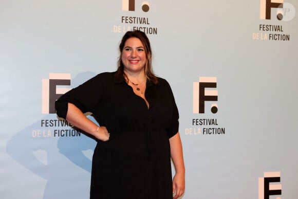 Charlotte Gaccio à la projection du téléfilm "Une affaire française" lors du Festival du Film de Fiction de La Rochelle, le 16 septembre 2021