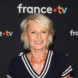 Sophie Davant au photocall pour la conférence de presse de rentrée de France TV à la Grande Halle de la Villette à Paris, France, le 11 juillet 2023. © Coadic Guirec/Bestimage