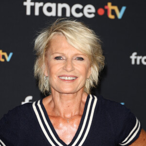 Sophie Davant au photocall pour la conférence de presse de rentrée de France TV à la Grande Halle de la Villette à Paris, France, le 11 juillet 2023. © Coadic Guirec/Bestimage