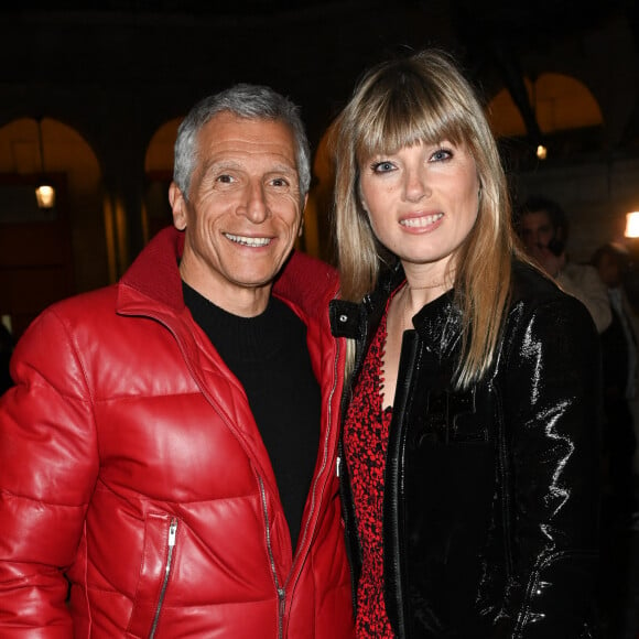 Exclusif - Nagui avec sa femme Mélanie Page - Cérémonie de remise du prix Raymond Devos au théâtre Edouard VII à Paris cadre de la 28ème édition de la semaine de la Langue Française et de la Francophonie. © Coadic Guirec - Cyril Bruneau / Bestimage