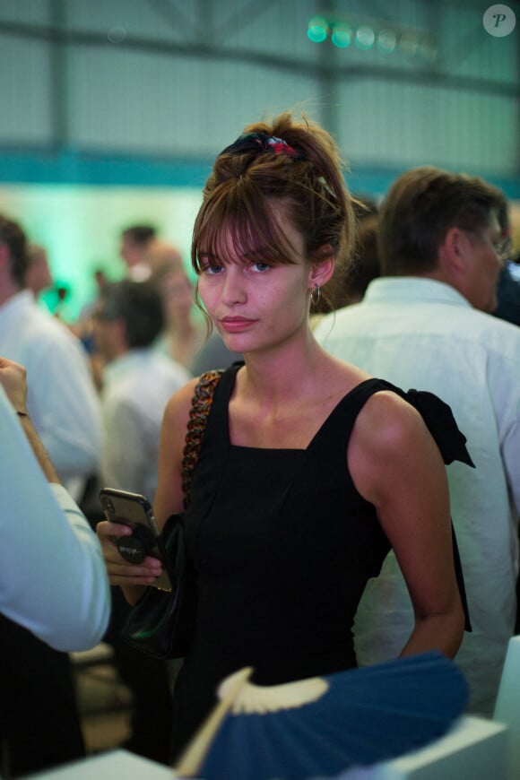 Lena Simonne, mannequin et nouvelle marraine de la FFE et compagne du rappeur belge Roméo Elvis lors de la remise des prix 2019 de la Fondation La France S'Engage (FFE) à Pantin, le 28 juin 2019. Raphaël Lafargue/ABACAPRESS.COM