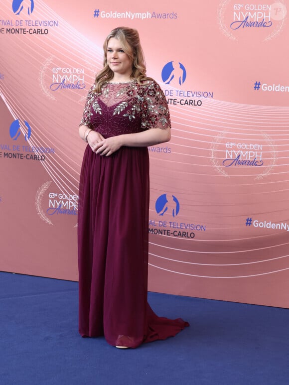 Camille Gottlieb - La famille princière au photocall et cérémonie de clôture de la 63ème édition du Festival de Télévision de Monte-Carlo (63rd Golden Nymph) au Grimaldi Forum à Monaco le 18 juin 2024. © Denis Guignebourg / Bestimage