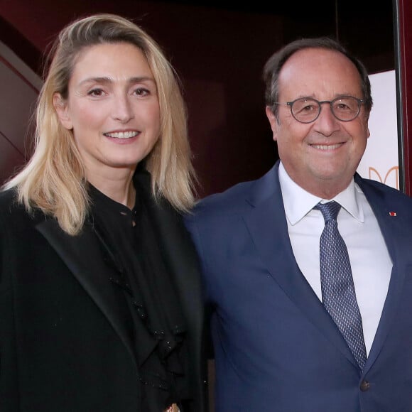 Exclusif - François Hollande et sa femme Julie Gayet - Cocktail pour l'inauguration de la Brasserie " Madame Brasserie " au 1er étage de La Tour Eiffel à Paris. Le 22 Septembre 2022. © Bertrand Rindoff Petroff-Giancarlo Gorassini / Bestimage 