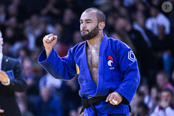 Luka Mkheidze lors de l'événement Paris Grand Slam 2024 IJF World Judo Tour à l'Accor Arena à Paris, le 2 février 2024. Victor Joly/ABACAPRESS.COM