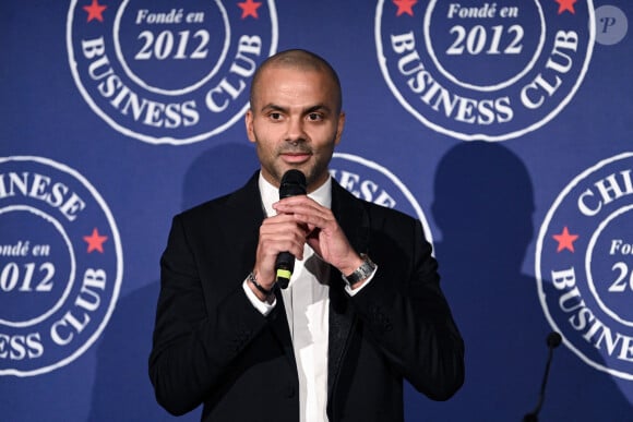 Exclusif - Tony Parker - Le Chinese Business Club ouvre sa saison des déjeuners officiels avec T.Parker en invité d'honneur au Westin Paris Vendôme le 2 février 2024. © Rachid Bellak / Bestimage