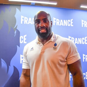 Teddy Riner Conférence de presse de l'équipe de France de judo pour les Jeux Olympiques de Paris 2024 jeudi 25 juillet 2024 club France Porte de la Villette Paris © Alexandre Fay /Pixplanete/Bestimage