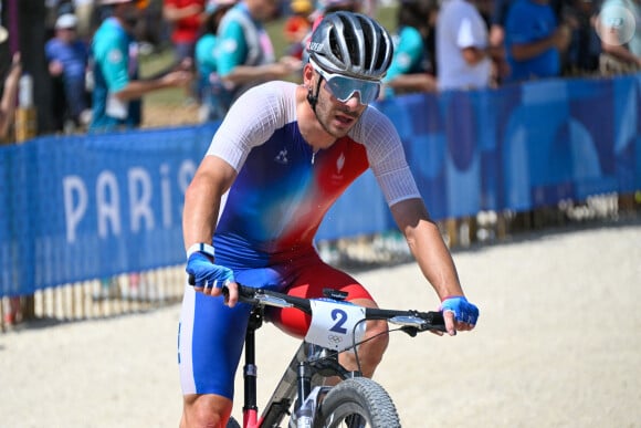 Le Français a participé à l'épreuve de cross country en VTT
Victor Koretzky lors de l'épreuve de VTT cross country à Elancourt le 29 juillet 2024 lors des JO de Paris 2024. © Federico Pestellini / DPPI / Panoramic / Bestimage