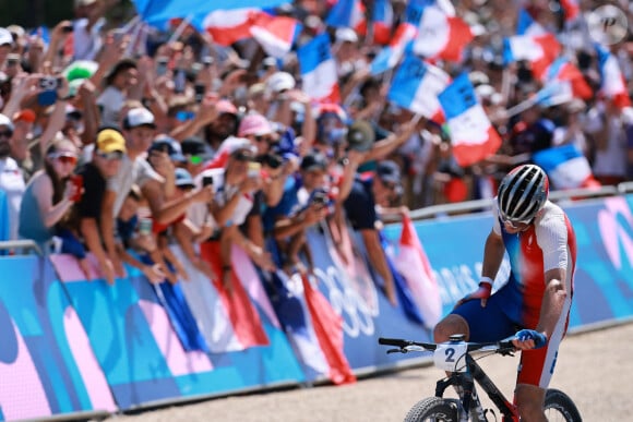 Mais il a dû se contenter de la médaille d'argent
Victor Koretzky lors de l'épreuve de VTT cross country à Elancourt le 29 juillet 2024 lors des JO de Paris 2024. Photo: Jan Woitas/DPA/ABACAPRESS.COM