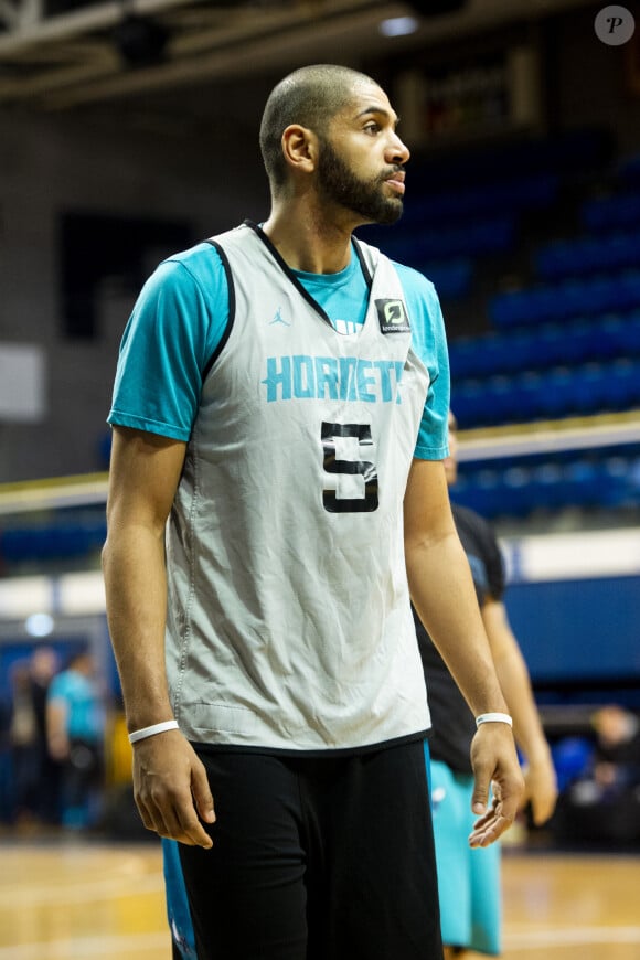 Nicolas Batum (Charlotte Hornets) - Entrainement des Charlotte Hornets lors des NBA Paris Game 2020 le 22 janvier 2020. © JB Autissier / Panoramic / Bestimage 