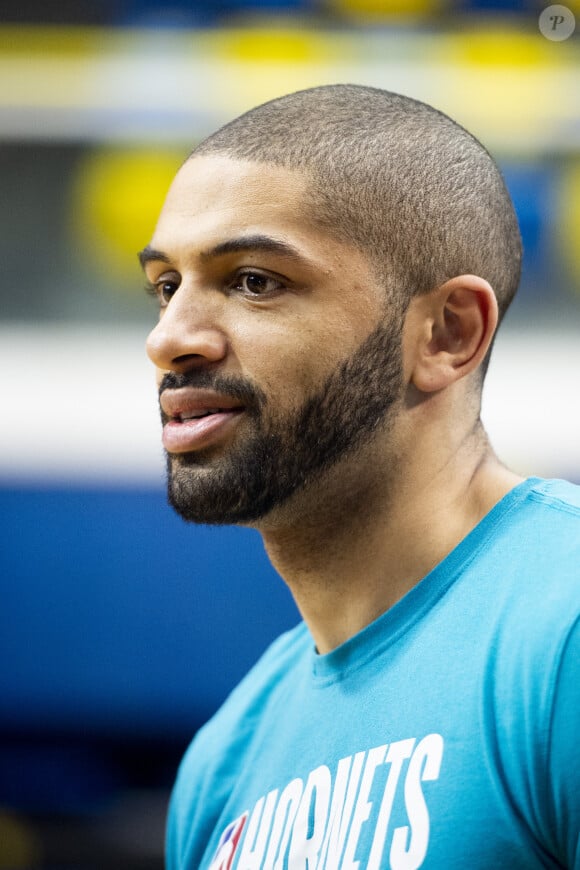 Nicolas Batum (Charlotte Hornets) - Entrainement des Charlotte Hornets lors des NBA Paris Game 2020 le 22 janvier 2020. © JB Autissier / Panoramic / Bestimage 