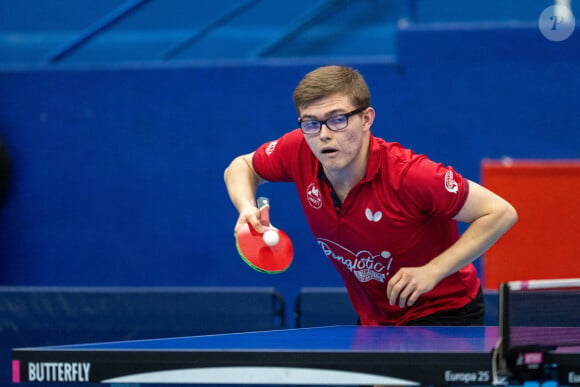 Alexis Lebrun - Tennis de Table: Pro A - Nimes Montpellier Vs Chartres à Nimes, France, le 1§ décembre 2023. © Stéphanie Gouiran/panoramic/Bestimage