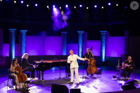 Exclusif - Julie Sévilla-Fraysse, Yvan Cassar et Roberto Alagna lors du spectacle "Air d'opéra et mélodies italiennes" à l'occasion des Nuits Classiques du festival de Ramatuelle. le 31 juillet 2024 © Cyril Bruneau / Festival de Ramatuelle / Bestimage 