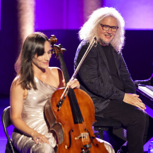 Exclusif - Julie Sévilla-Fraysse et Yvan Cassar lors du spectacle "Air d'opéra et mélodies italiennes" à l'occasion des Nuits Classiques du festival de Ramatuelle. le 31 juillet 2024 © Cyril Bruneau / Festival de Ramatuelle / Bestimage 