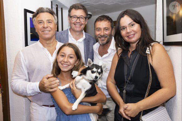 Exclusif - Roberto Alagna, sa femme Aleksandra Kurzak et leur fille Maléna, Jean-Michel Dhuez, Bernard Montiel - People au spectacle "Air d'opéra et mélodies italiennes" à l'occasion des Nuits Classiques du festival de Ramatuelle. Le 31 juillet 2024 © Cyril Bruneau / Festival de Ramatuelle / Bestimage 