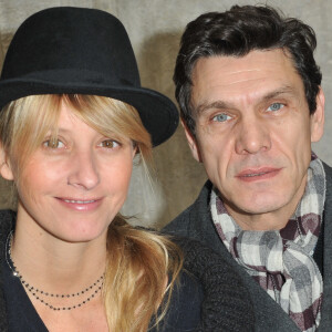 Marc Lavoine et Sarah Poniatowski assistent au défilé Chanel Paris-Bombay 2011/2012 au Grand Palais à Paris, le 6 décembre 2011. Christophe Guibbaud/ABACAPRESS.COM