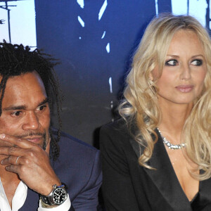 Adriana et Christian Karembeu à la soirée Trace Sport TV lors du MIPTV 2010 à Cannes, le 12 avril 2010. Giancarlo Gorassini/ABACAPRESS.COM