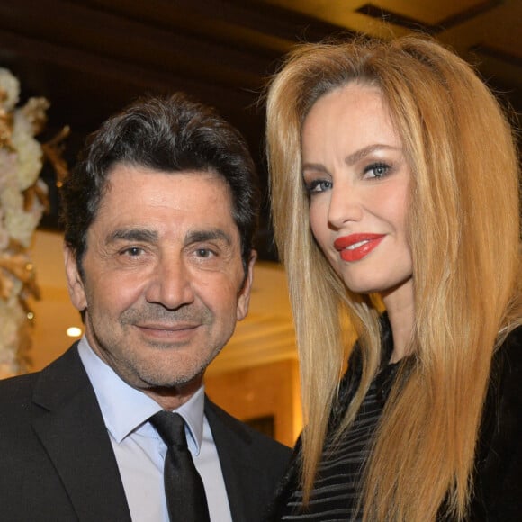 Adriana Karembeu et son mari André Ohanian assistent au dîner annuel du Conseil de coordination des organisations arméniennes de France (CCAF) qui s'est tenu à l'Hôtel des Collectionneurs à Paris, le 28 janvier 2016. Christian Liewig/ABACAPRESS.COM