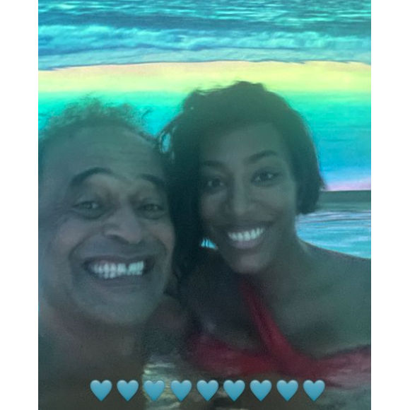 Yannick Noah et sa compagne Malika, Instagram.
