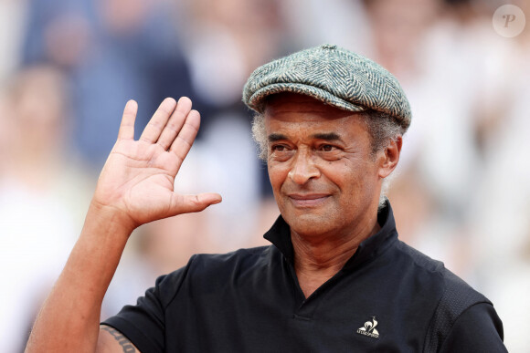 Yannick Noah nouveau capitaine de l'équipe de France de tennis-fauteuil, à Roland Garros à Paris le 11 juin 2023