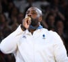 En décrochant son troisième titre olympique en individuel
Teddy Riner champion olympique à l'Arena-Champ-de-Mars lors des Jeux olympiques de Paris. © Federico Pestellini / DPPI / Panoramic / Bestimage