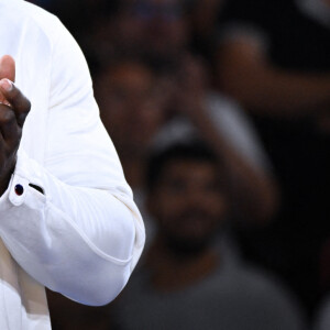 Teddy Riner champion olympique à l'Arena-Champ-de-Mars lors des Jeux olympiques de Paris le 2 août 2024. © Federico Pestellini / DPPI / Panoramic / Bestimage