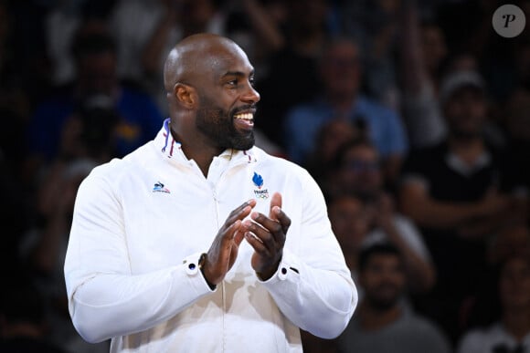 Teddy Riner champion olympique à l'Arena-Champ-de-Mars lors des Jeux olympiques de Paris le 2 août 2024. © Federico Pestellini / DPPI / Panoramic / Bestimage