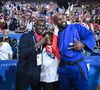 Teddy Riner est entré encore un peu plus dans la légende ce vendredi
Teddy Riner célèbre son titre olympique avec son fils Eden et Omar Sy à l'Arena Champ-de-Mars aux Jeux olympiques de Paris. Photo by Eliot Blondet/ABACAPRESS.COM