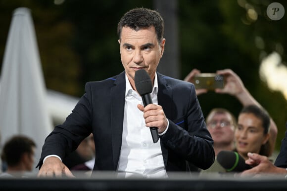 Laurent Luyat lors de l'étape 21 du Tour de France 2023 sur l'avenue des Champs-Elysées le 23 juillet 2023. Victor Joly/ABACAPRESS.COM