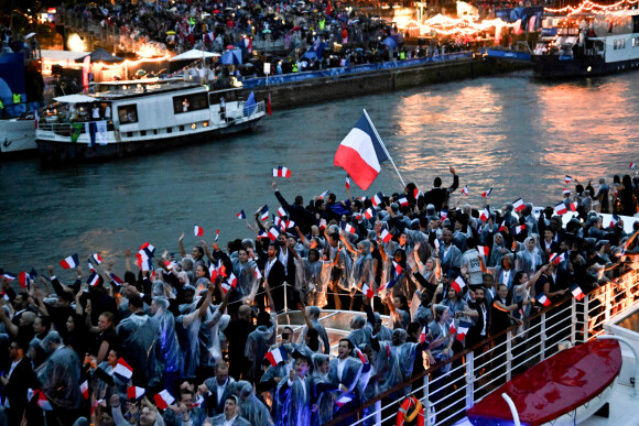 France lors de la cérémonie d'ouverture des Jeux Olympiques de Paris 2024 le 26 juillet 2024. Daniel Derajinski/Icon Sport/ABACAPRESS.COM