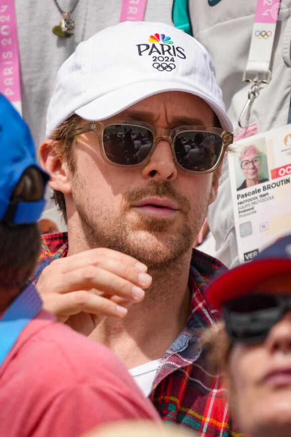 Ryan Gosling pendant les Jeux Olympiques de Paris 2024 - Jour 9 au Château de Versailles le 4 août 2024 à Versailles, France. Photo par ABACAPRESS.COM