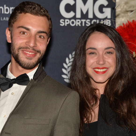 Marwan Berreni et Coline D'Inca ( Plus Belle la Vie) - Photocall de la 10ème cérémonie des Globes de Cristal au Lido à Paris, le 13 avril 2015. 