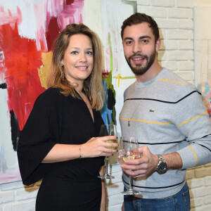 Caroline Faindt et Marwan Berreni au vernissage de l'exposition "Au Coeur Des Villes" de l'artiste C.Faindt au Louvre Factory à Paris le 4 février 2019. © Giancarlo Gorassini/Bestimage 