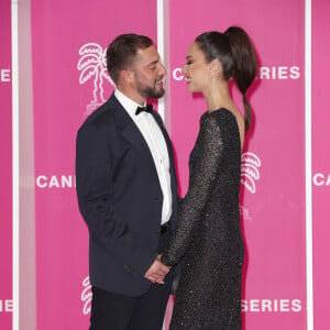 Marwan Berreni et son ex-compagne Tiphaine Schirier CANNESERIES SAISON 5 au Palais des Festivals et des Congrès de Cannes, samedi 2 avril 2022. © Christophe Aubert via Bestimage 