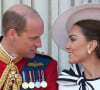 Et parle notamment du couple formé par Kate Middleton et le prince William
Le prince William, prince de Galles, Catherine Kate Middleton, princesse de Galles - Les membres de la famille royale britannique au balcon du Palais de Buckingham lors de la parade militaire "Trooping the Colour" à Londres le 15 juin 2024 © Julien Burton / Bestimage