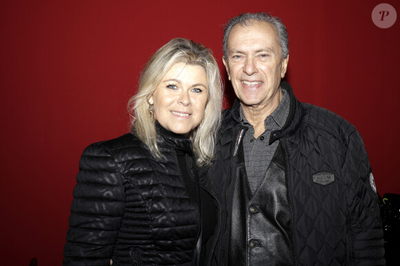 Richard Sanderson (La Boum) et sa femme Sylvie - 25ème Arbre de Noël de l'association CitéStars présidée par D.Donadéi au cirque Phénix en présence de 80 enfants défavorisés à Paris le 8 janvier 2023. © Cédric Perrin/Bestimage