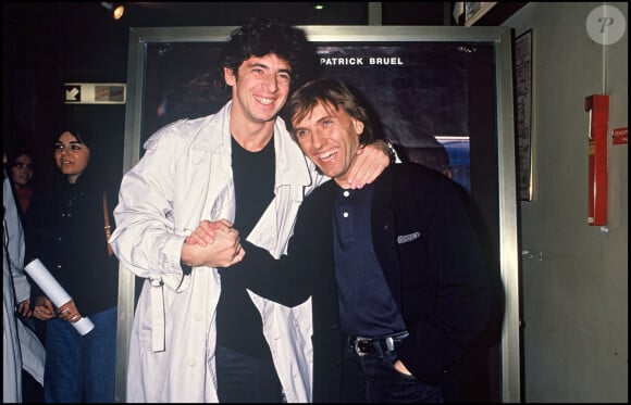 Alexandre Arcady, Patrick Bruel - Archives - Première de "Union sacrée" en 1989.