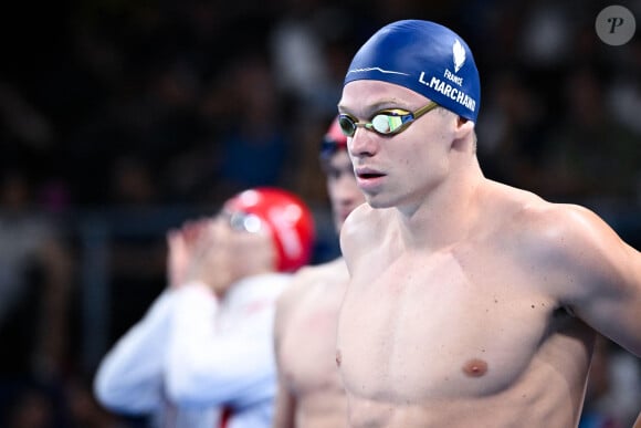 Léon Marchand lors des Jeux Olympiques de Paris 2024. ( Photo by federico pestellini / DPPI / Panoramic ) -