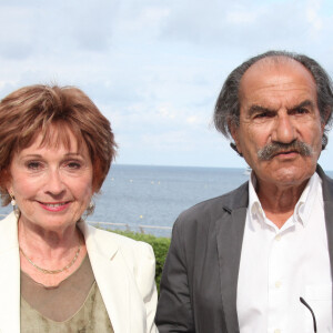 Marion Game et Gérard Hernandez sur une radio d'enregistrement lors du 51ème Monaco TV Festival.