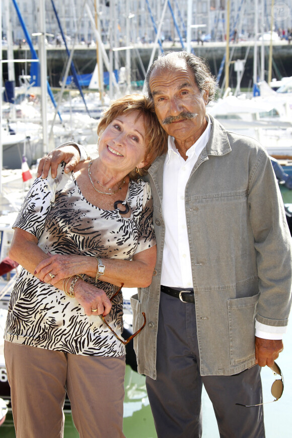 Gérard Hernandez et Marion Game lors du 13e Festival de la fiction TV à La Rochelle, le 10 septembre 2011. Patrick Bernard/ABACAPRESS.COM